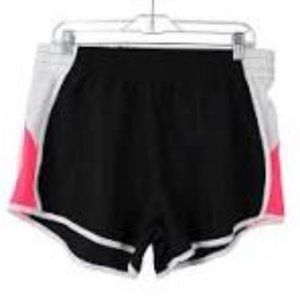 ZONE PRO BLACK, WHITE NEON ORANGE ATHLETIC SHORTS XL-EUC
